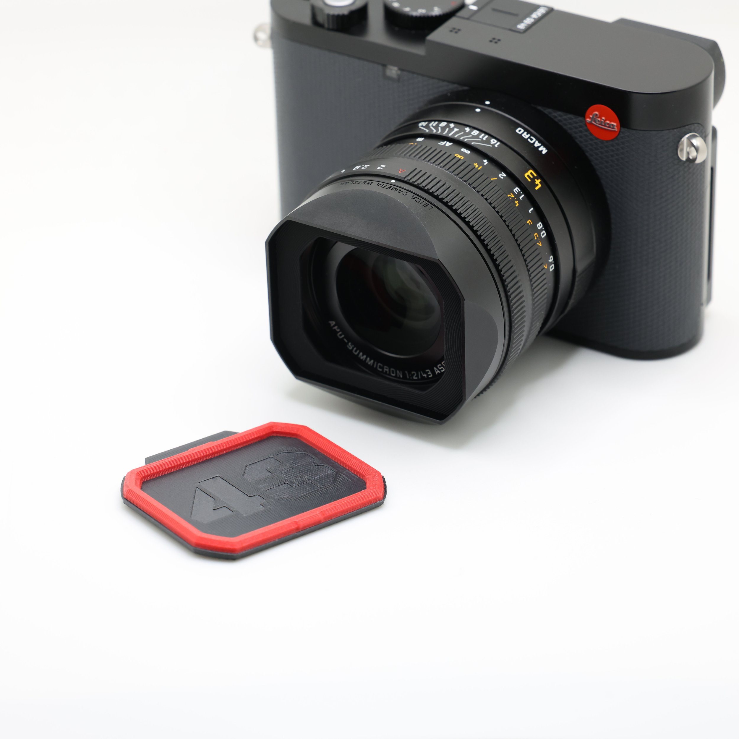BigLensCaps tapa de objetivo para Leica Q3 43 OEM Square Hood  - BigLensCap Leica Cap: Leica Q3 43