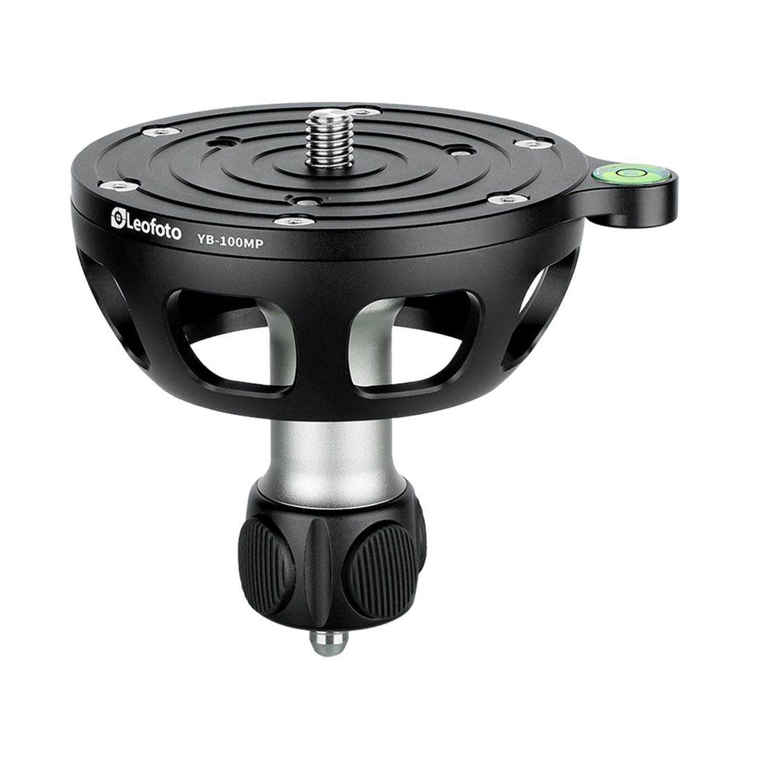 Leofoto YB-100MP Nivellier-Kalotte für 100 mm Halbschalenaufnahmen Standardgriff (ohne Haken) - Leofoto Griff-Option: Standardgriff (ohne Haken)