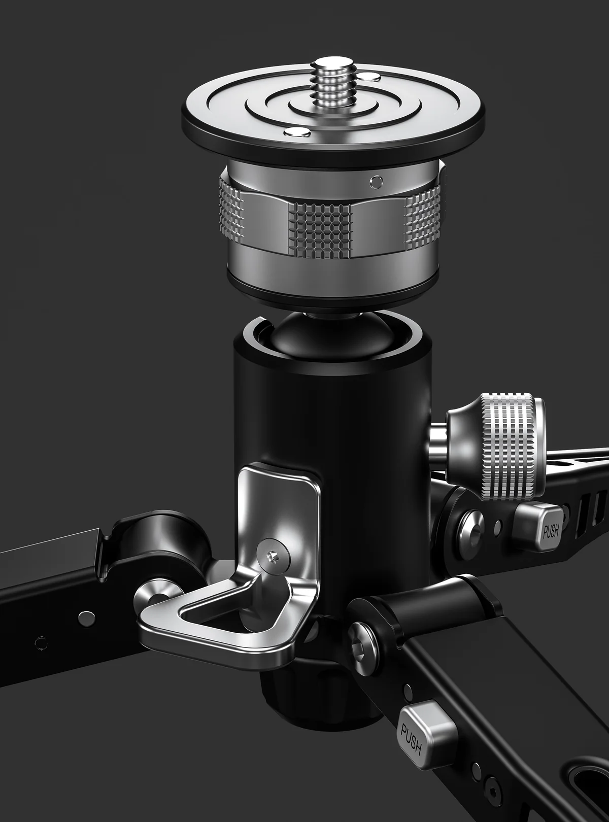 Leofoto MF-324C monopié de carbono + base pivotante VD-04