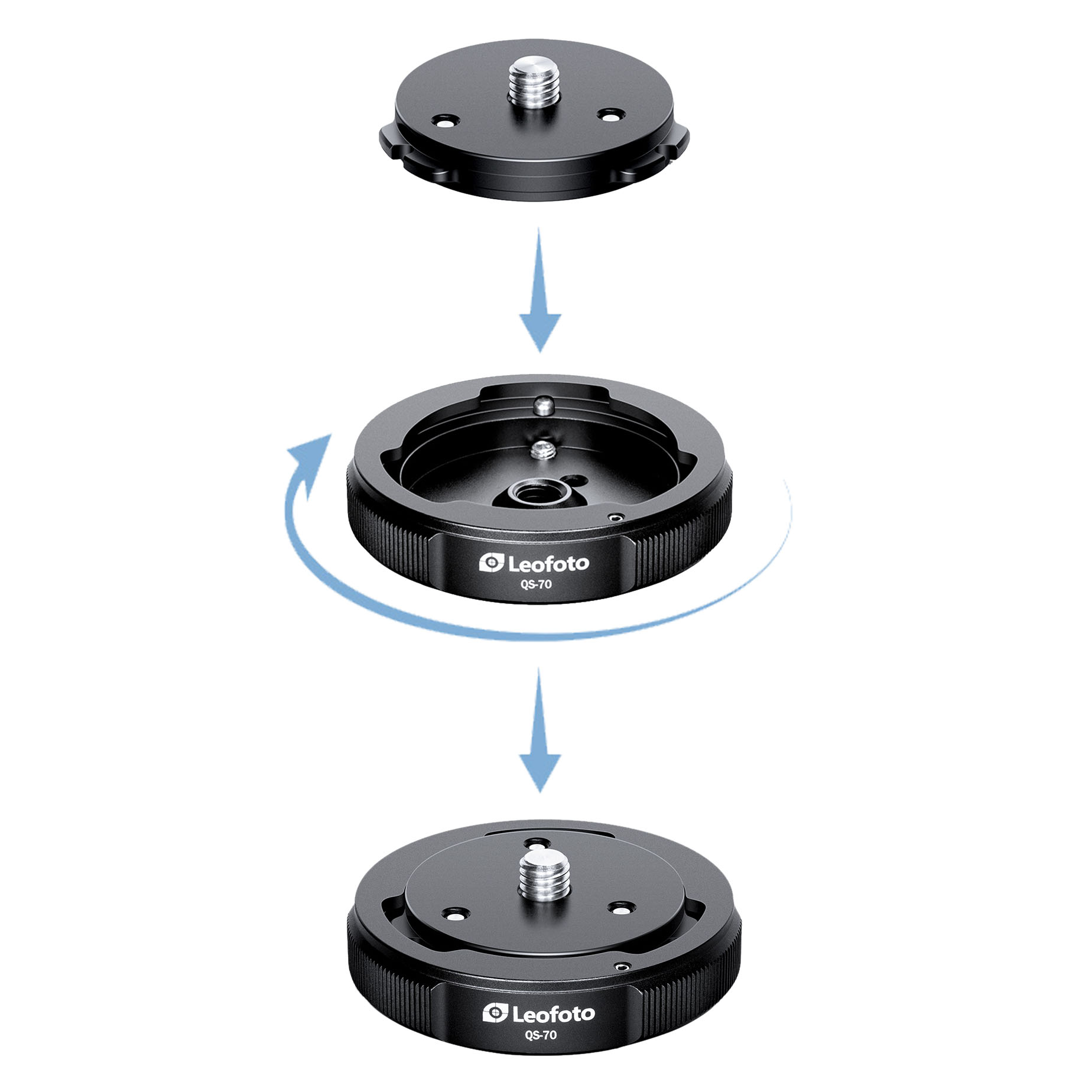 Leofoto QS-70 Schnellwechsel-Set