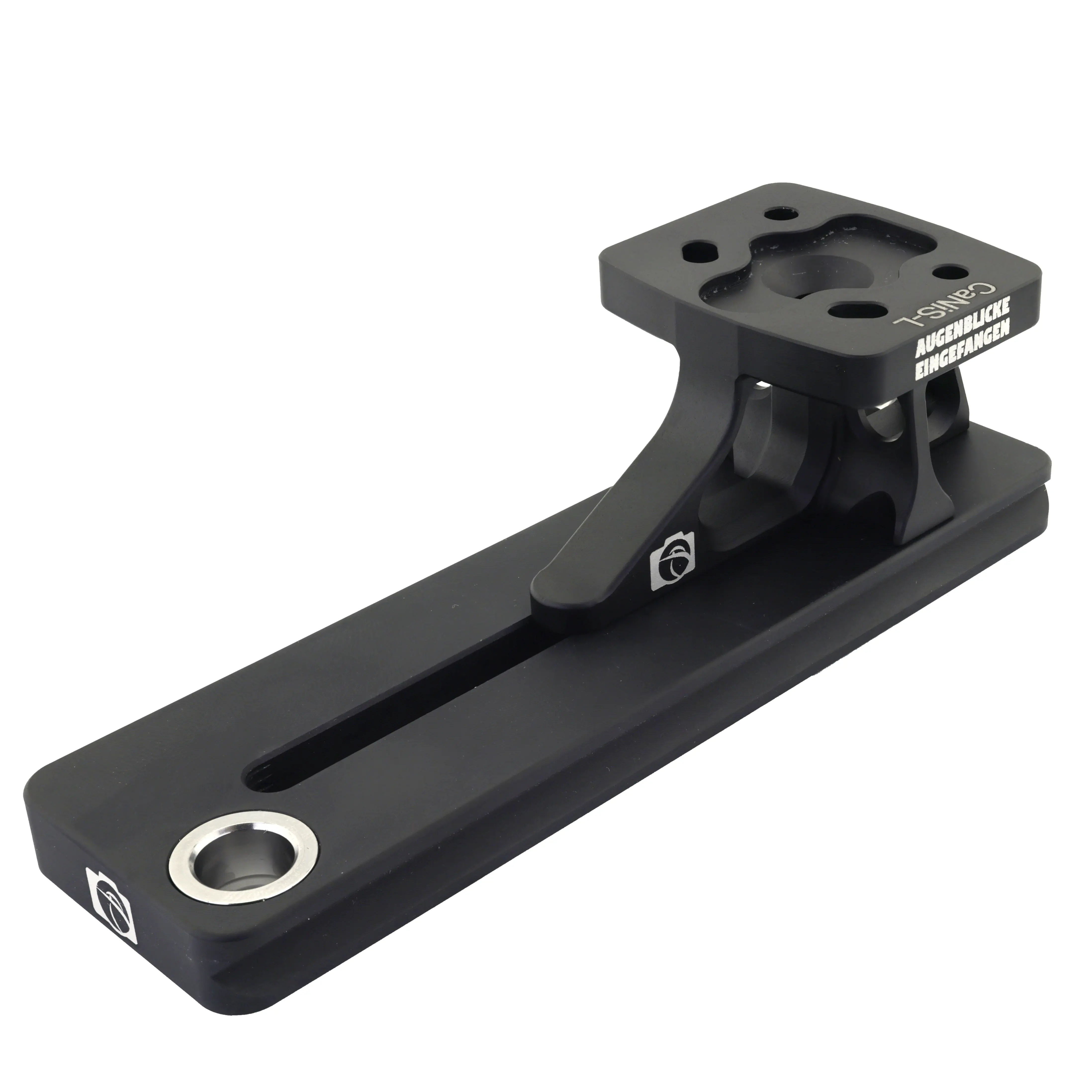 Modularer Objektiv-Ersatzfuß CaNiS-L 130 für Teleobjektive von Nikon-Canon-Sony-Sigma OP-130 (130 mm) 2 x QD  - CaNiS-L (hoch) - Objektiv-Platte: OP-130 (130 mm) 2 x QD  | Objektiv-Sockel: Canon / Nikon / Sony / Sigma (hoch)