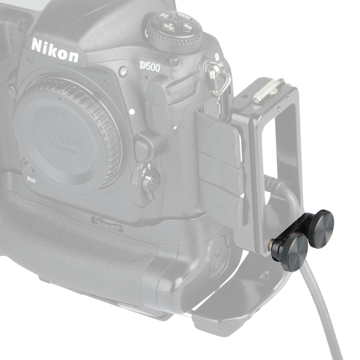 ProMediaGear A10: Cable clamp for ProMediaGear L-brackets