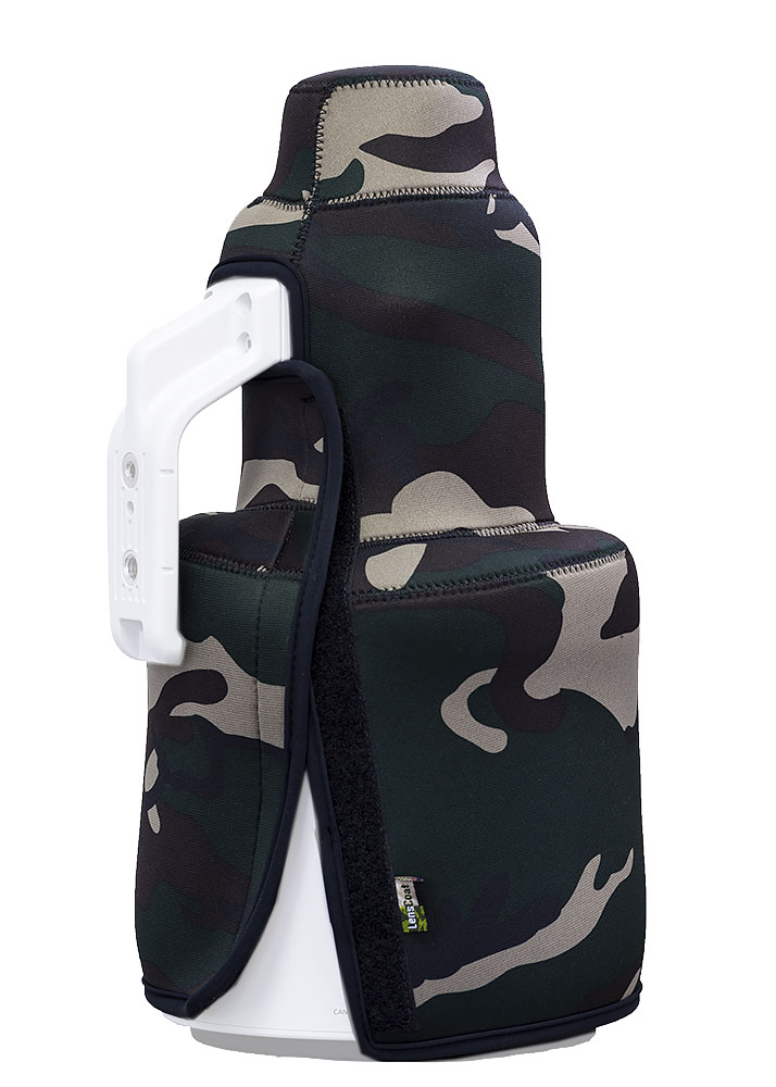 LensCoat TravelCoat für Canon EF 400 mm f/2.8 L IS III mit Sonnenblende - Farbe:  Forest Green Camo LensCoat