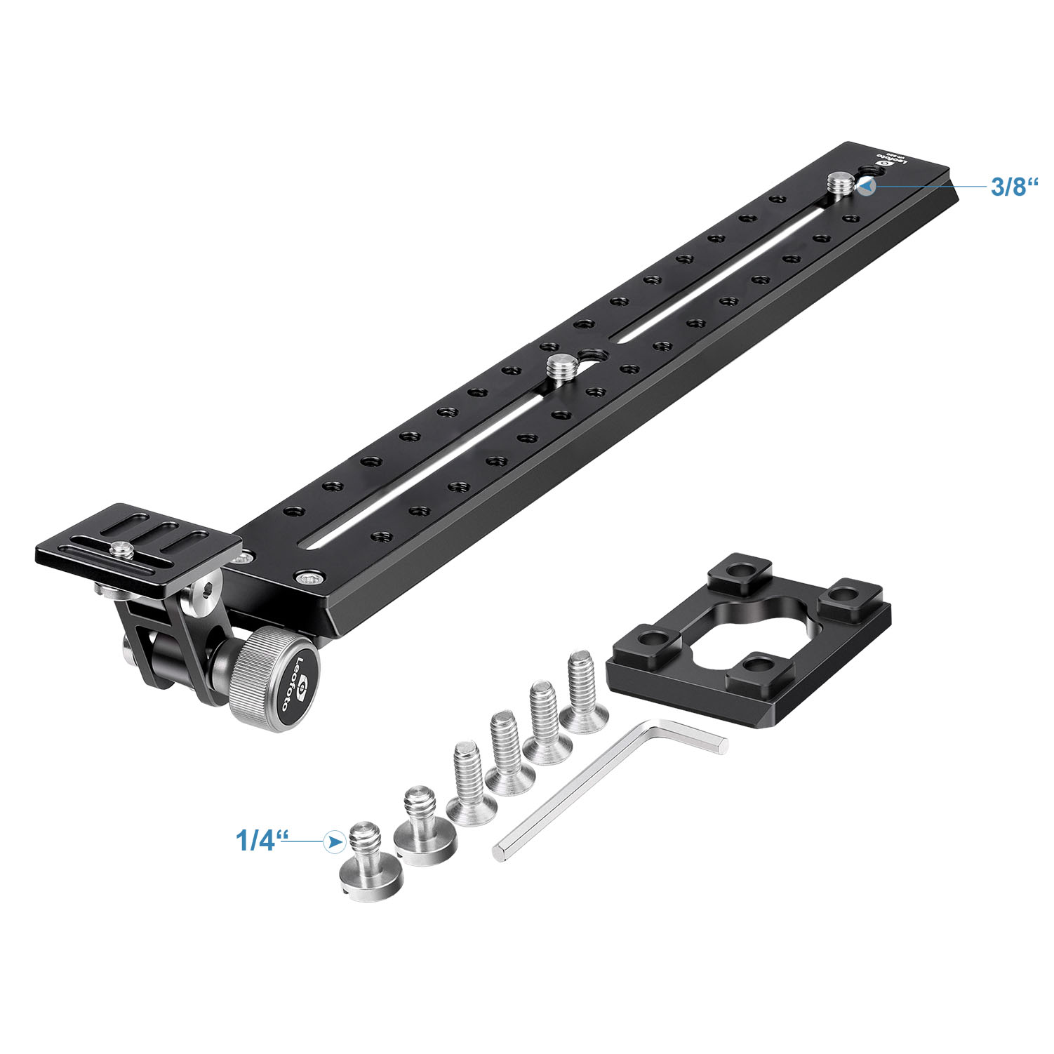 Leofoto VR-380 telephoto rail with Sachtler/Manfrotto dovetail profile