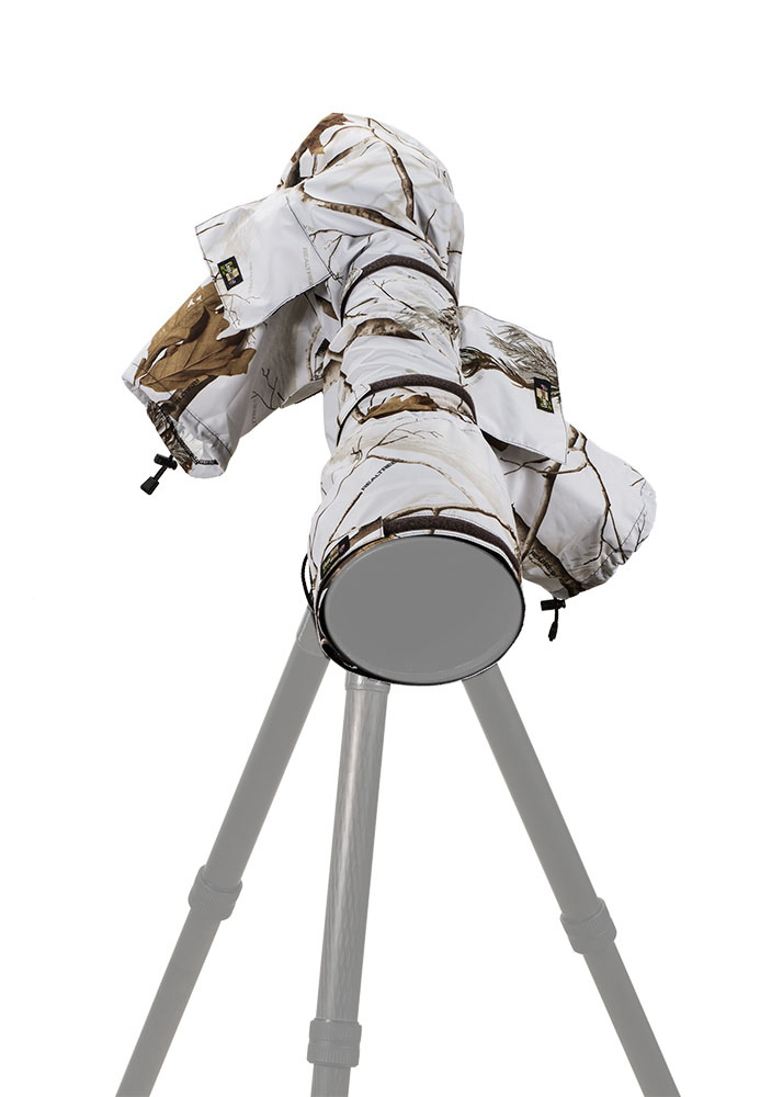 LensCoat RainCoat 2 Pro Regenschutz mit 2 Eingriffen - Farbe:  Realtree AP Snow LensCoat