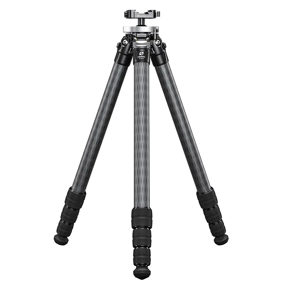 Leofoto ST-324C Karbon Dreibeinstativ mit integriertem Kugelkopf (Arca & Picatinny)