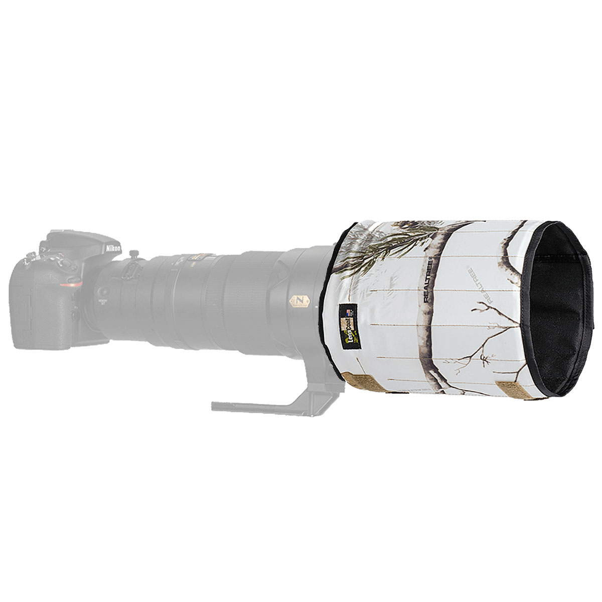 Lenscoat Reiseblende TravelHood Größe L - Farbe:  Realtree AP Snow LensCoat