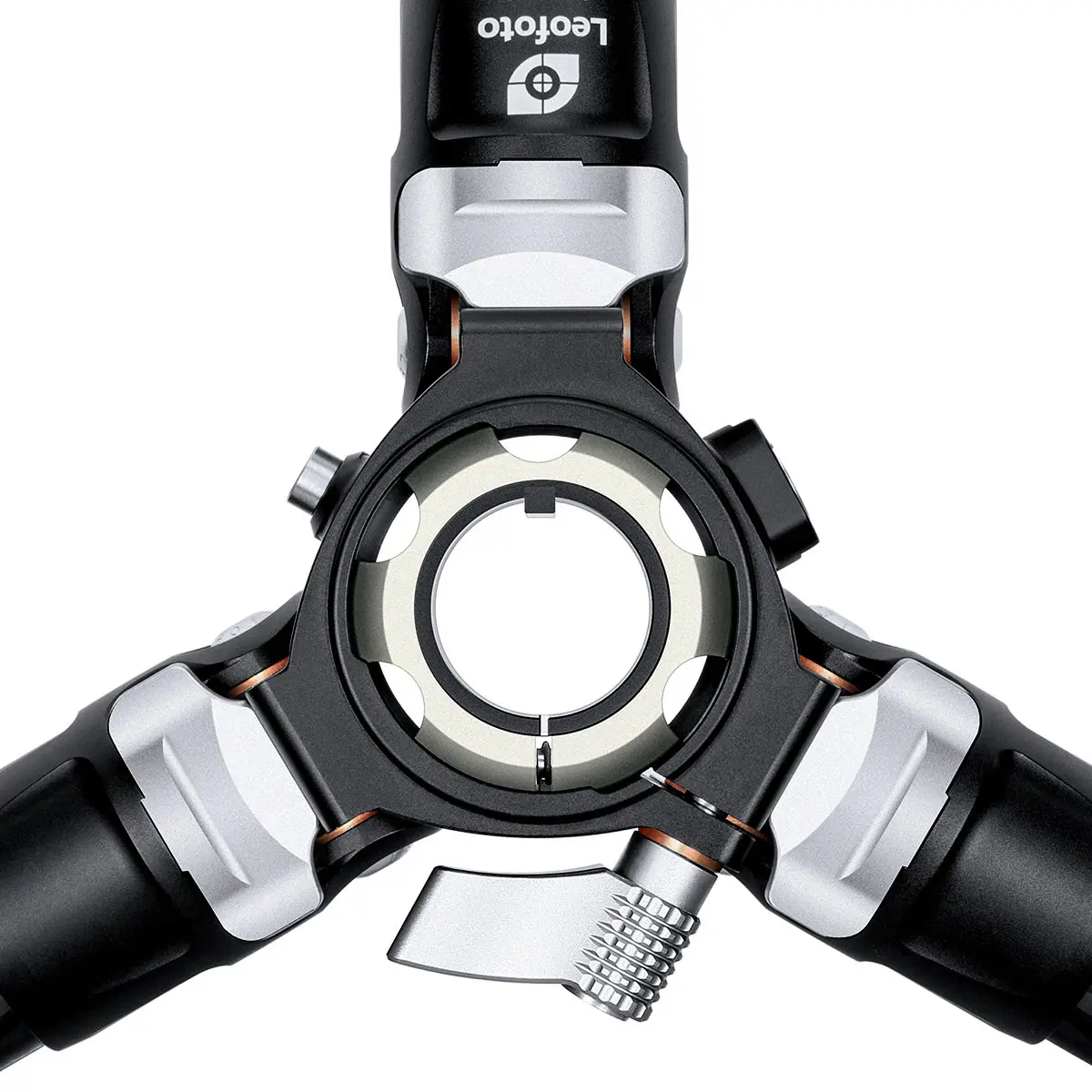 Leofoto LV-284C Manba Karbon Stativ mit integrierter Nivellierung + BV-5 Fluid-Neiger