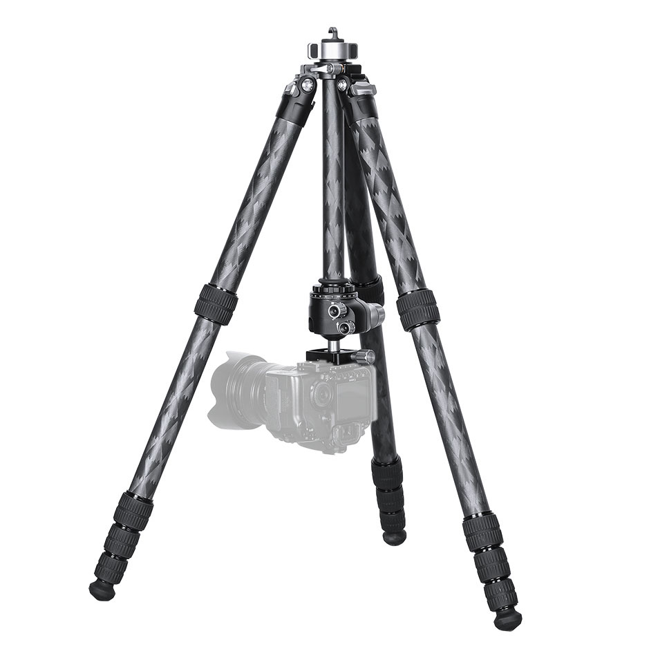 Trípode de carbono Leofoto LQ-365C + rótula de bola LH-47 - Serie Mr. Q