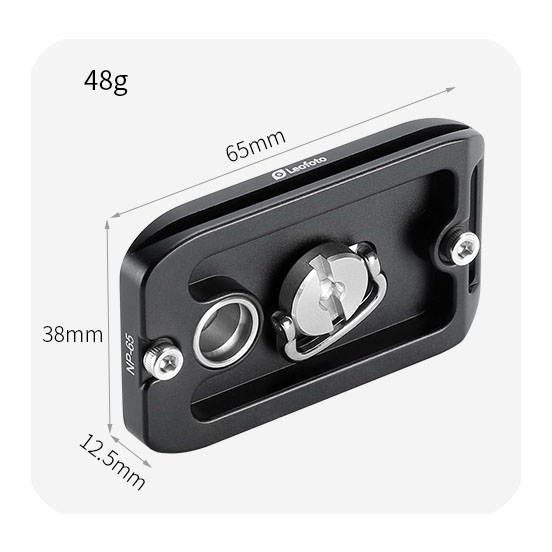 Leofoto NP-65 plateau de caméra à dégagement rapide universel avec fixation QD
