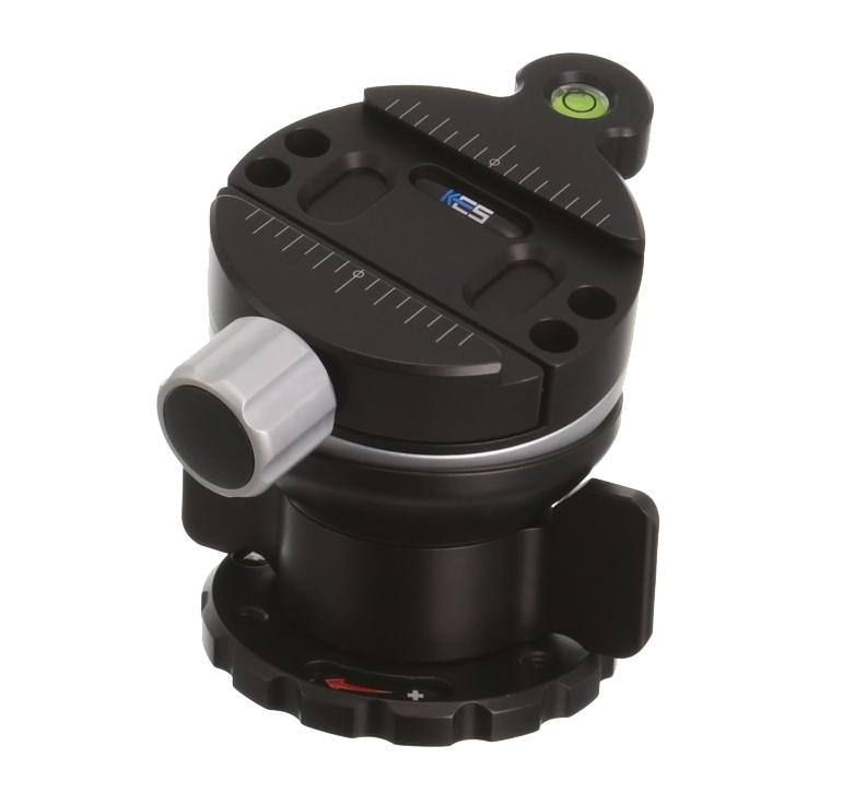 Unidad de nivelación Kirk TLB-1 QRS con abrazadera de liberación rápida y placa de liberación rápida (pequeña)