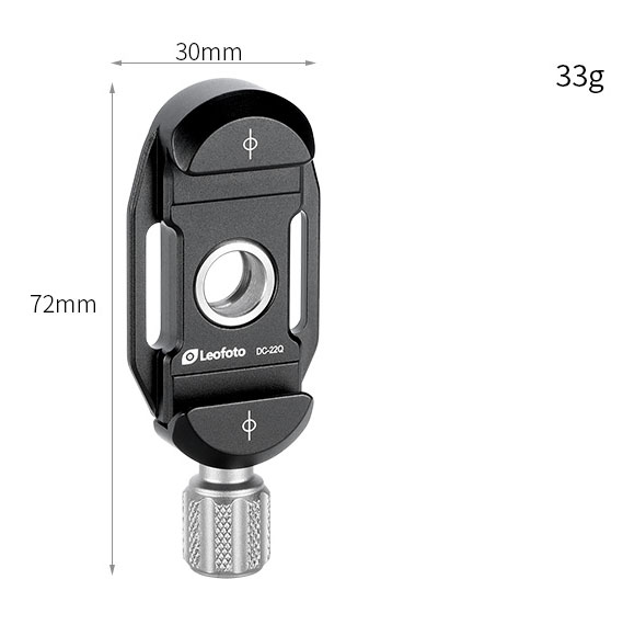 Leofoto DC-22Q Mini-Klemme mit QD-Aufnahme