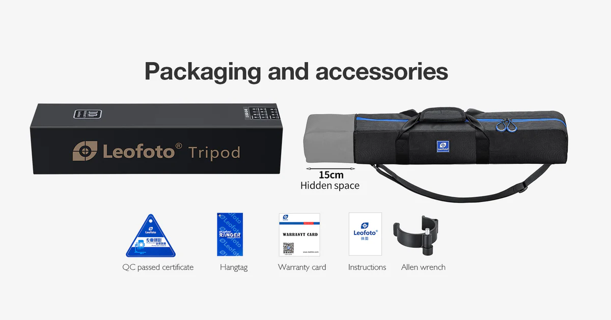 Leofoto MF-324C monopié de carbono + base pivotante VD-04