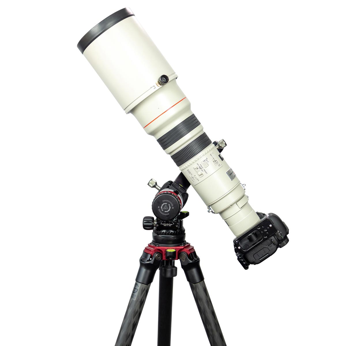 ProMediaGear GT2 Tomahawk - telephoto gimbal extension for ball head & monopod