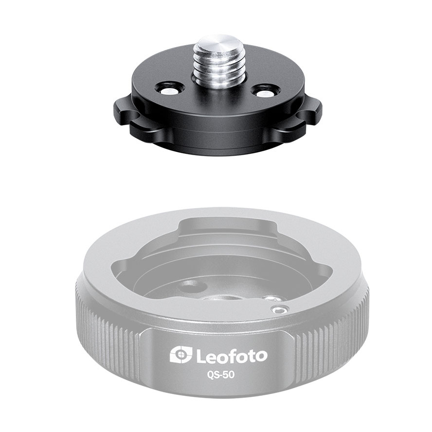 Leofoto Q50 - Piastra a sgancio rapido per base a sgancio rapido QS-50
