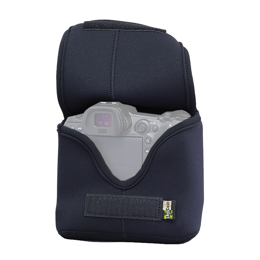 LensCoat Kameratasche BodyBag R für Canon EOS R, R5, R6 mit Batteriegriff - Schwarz - Farbe:  Schwarz LensCoat