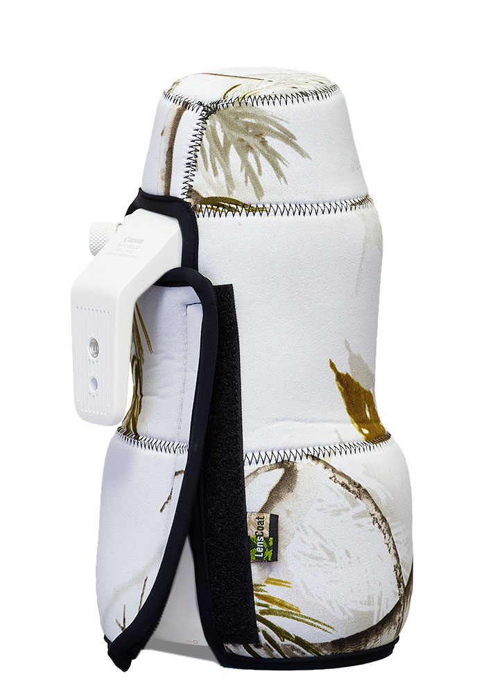 LensCoat TravelCoat für Canon 100-500mm f/4.5-7.1 L IS USM RF mit Sonnenblende - Realtree AP Snow - Farbe:  Realtree AP Snow LensCoat