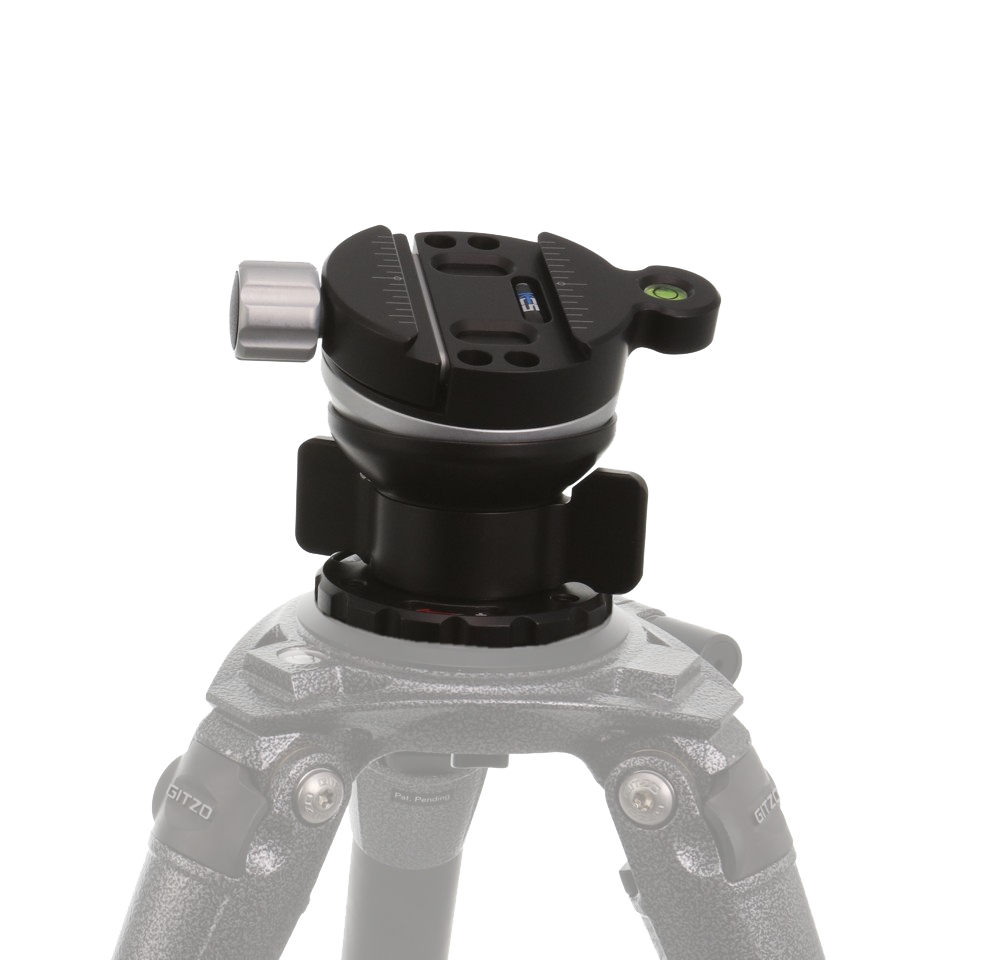 Unidad de nivelación Kirk TLB-1 QRS con abrazadera de liberación rápida y placa de liberación rápida (pequeña)