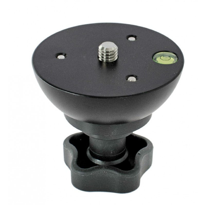 Berlebach Nivelliereinheit mit Blockierschrauben (Durchmesser  75 mm) 3/8" UNC mit Sterngriff - Berlebach Gewindegröße & Griffauswahl: 3/8" UNC mit Sterngriff