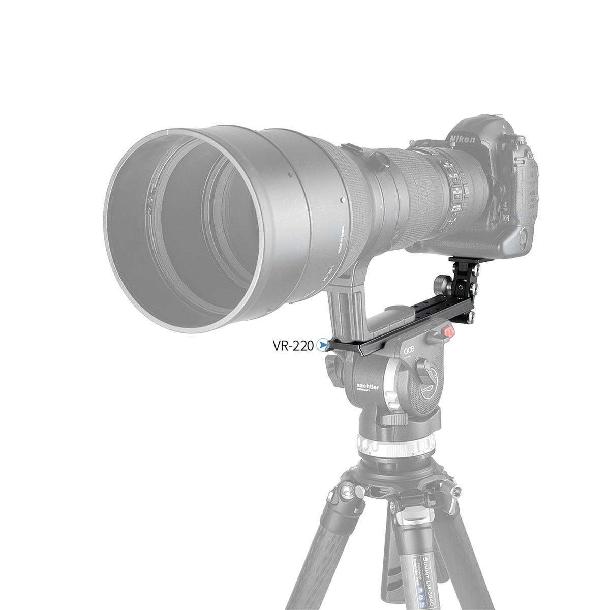Leofoto VR-220 telephoto rail with Sachtler/Manfrotto dovetail profile