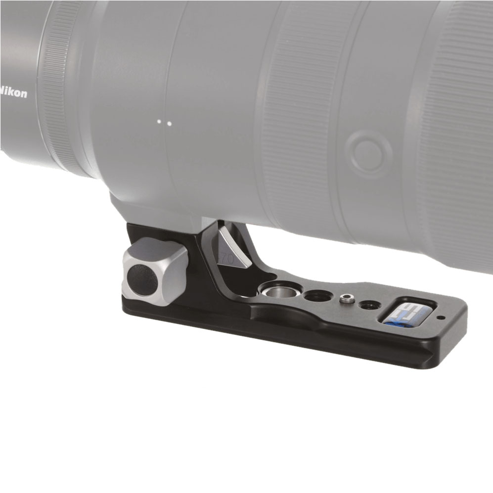 Piede sostitutivo per obiettivo Kirk LP-70 per Nikon Z 70–200 mm f/2.8 VR S e Z 100-400 f/4.5-5.6 VR S