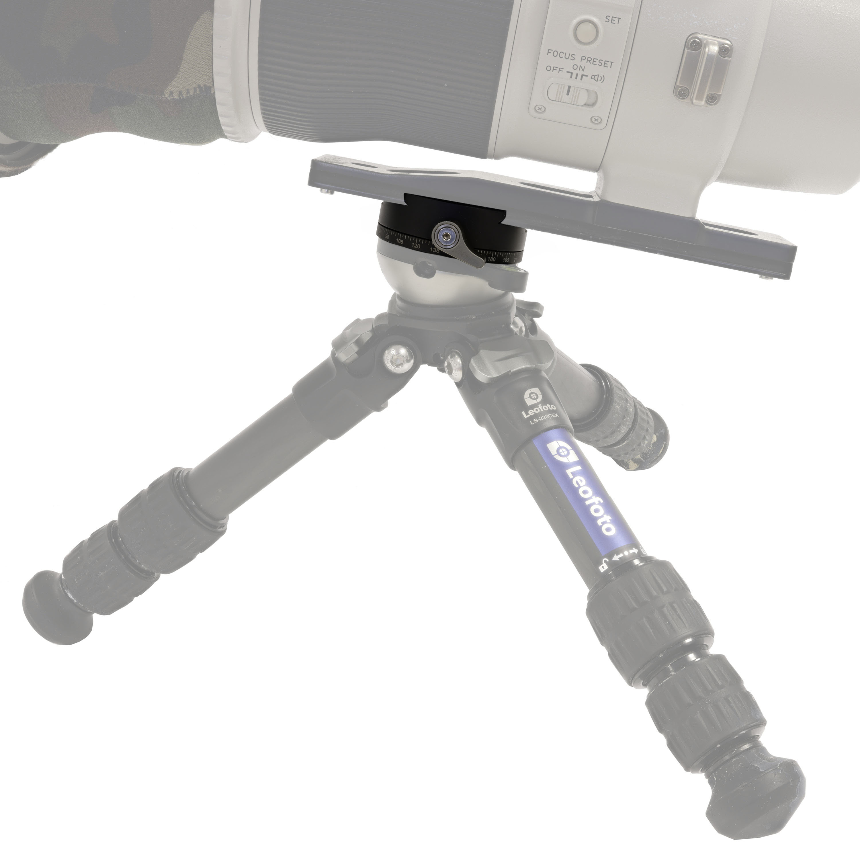 Leofoto RH-1L panoramic quick-release clamp with quick-release plate