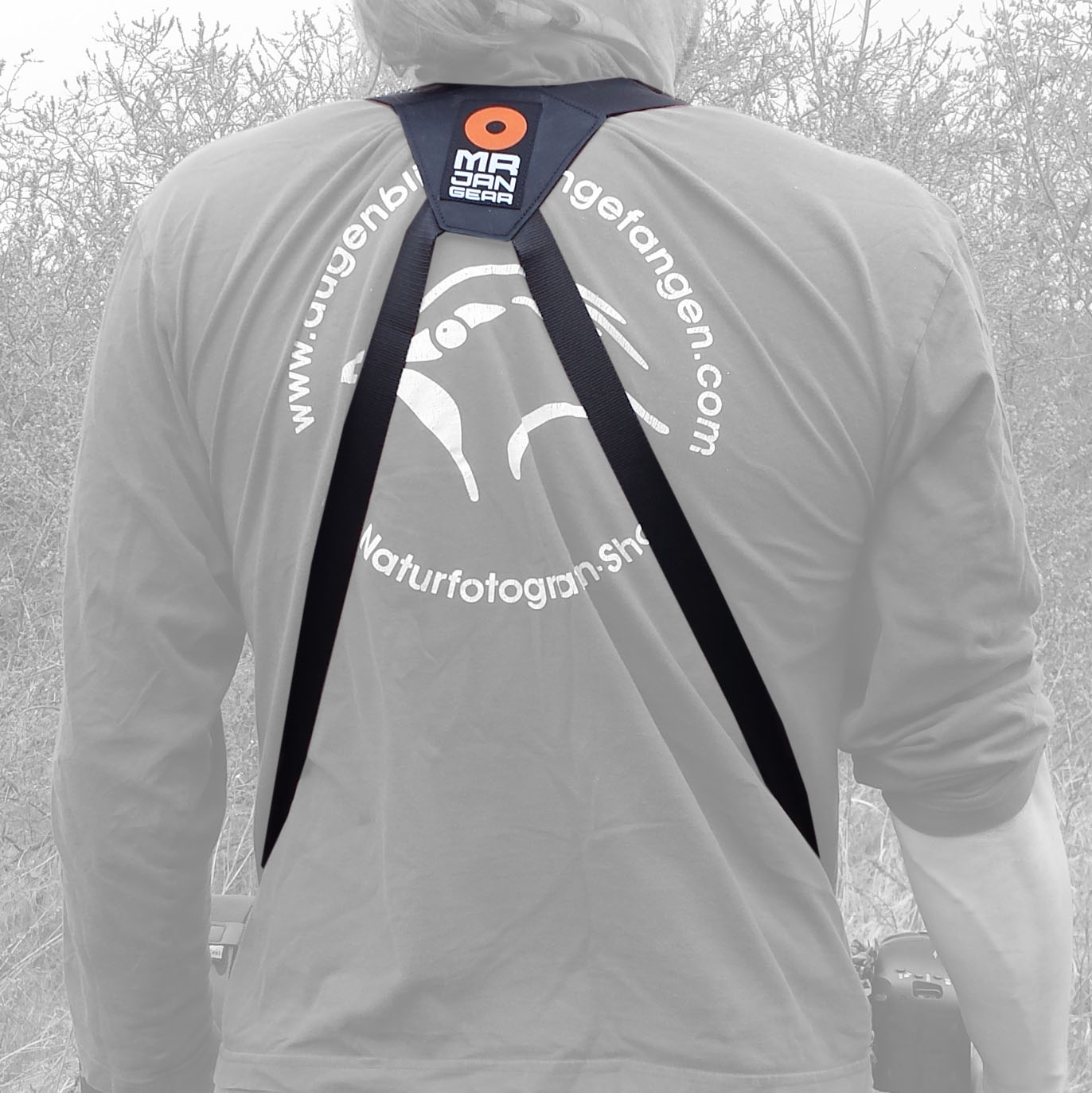 MR JAN GEAR Système de portage Lens Carrier System pour longs téléobjectifs Noir - Stormjacket Farbe: Schwarz