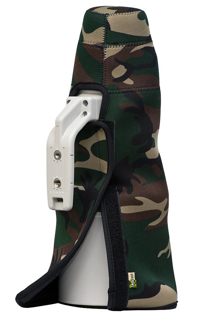 LensCoat TravelCoat für Canon EF 200-400 mm f/4 mit Sonnenblende - Farbe:  Forest Green Camo LensCoat