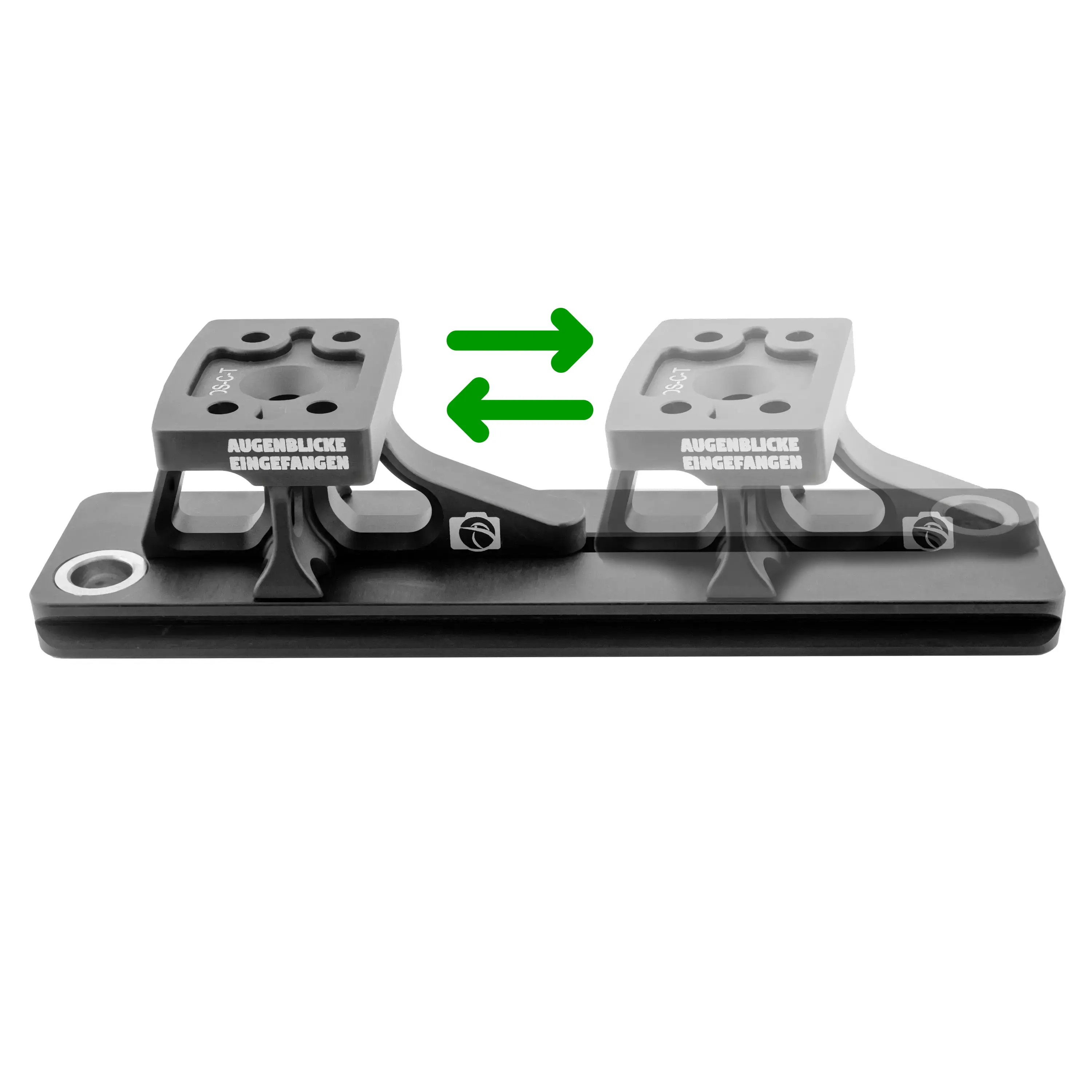 Pied de remplacement modulaire pour objectif OF-C-T 160 pour téléobjectifs Canon EF, RF et Sony FE OP-160 (160 mm) 2 x QD  - Lens plate: OP-160 (160 mm) 2 x QD