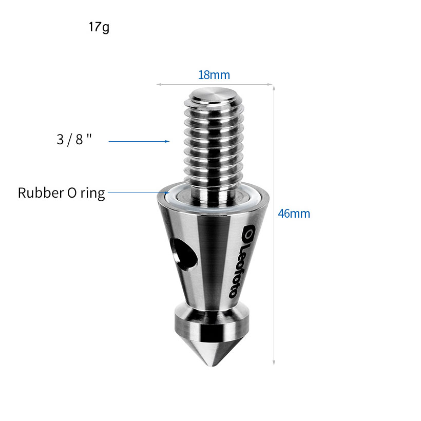 Leofoto TF-01 Titanium Spike Stativfuß (3er Set)