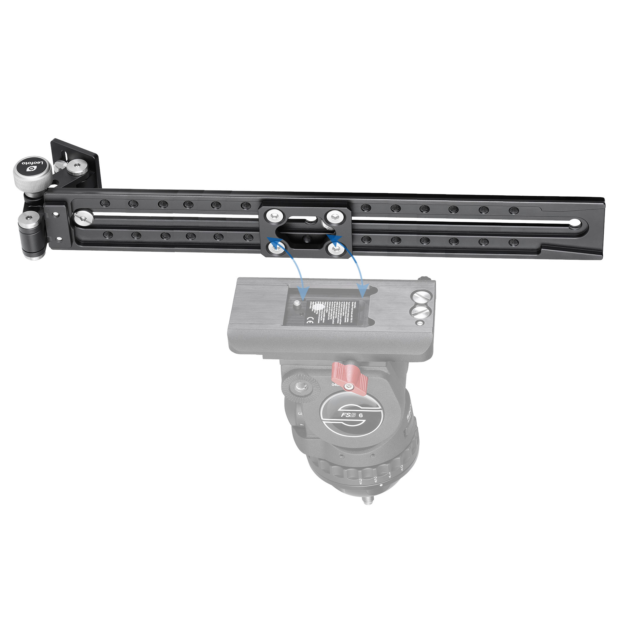 Leofoto VR-380 telephoto rail with Sachtler/Manfrotto dovetail profile