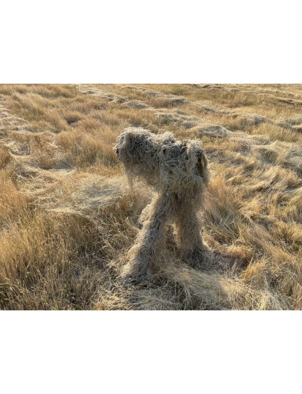 Tragopan Ghillie Beige mimetizzazione per gambe del treppiede (set da 3)