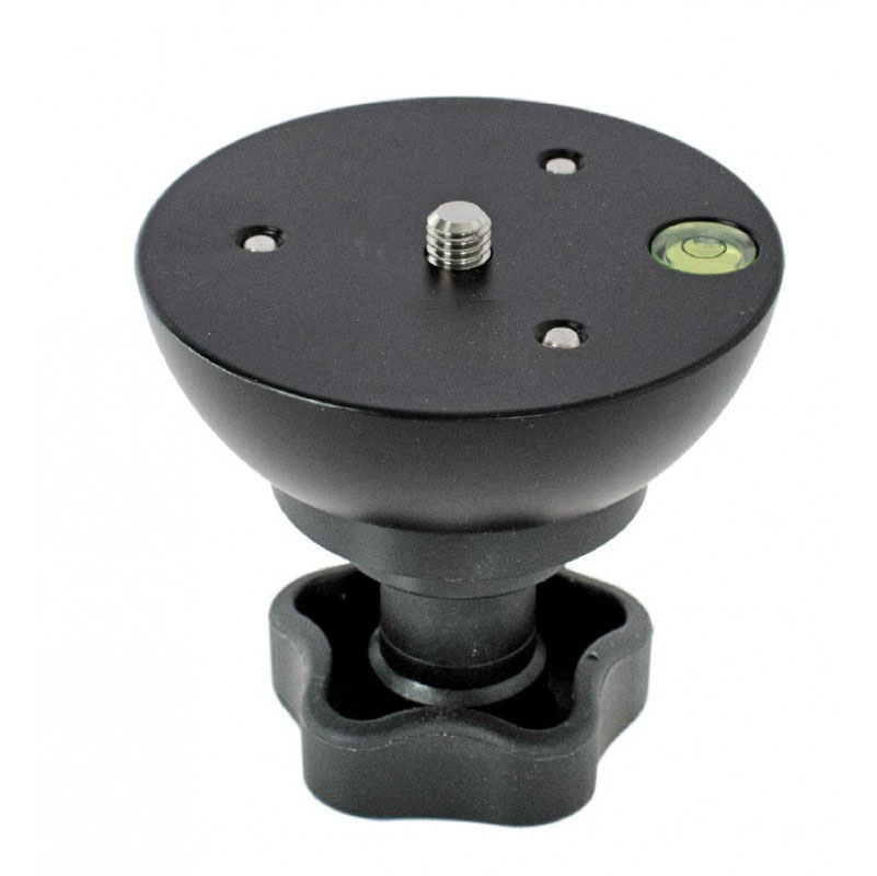 Berlebach Nivelliereinheit mit Blockierschrauben (Durchmesser  75 mm) 1/4" UNC mit Sterngriff - Berlebach Gewindegröße & Griffauswahl: 1/4" UNC mit Sterngriff