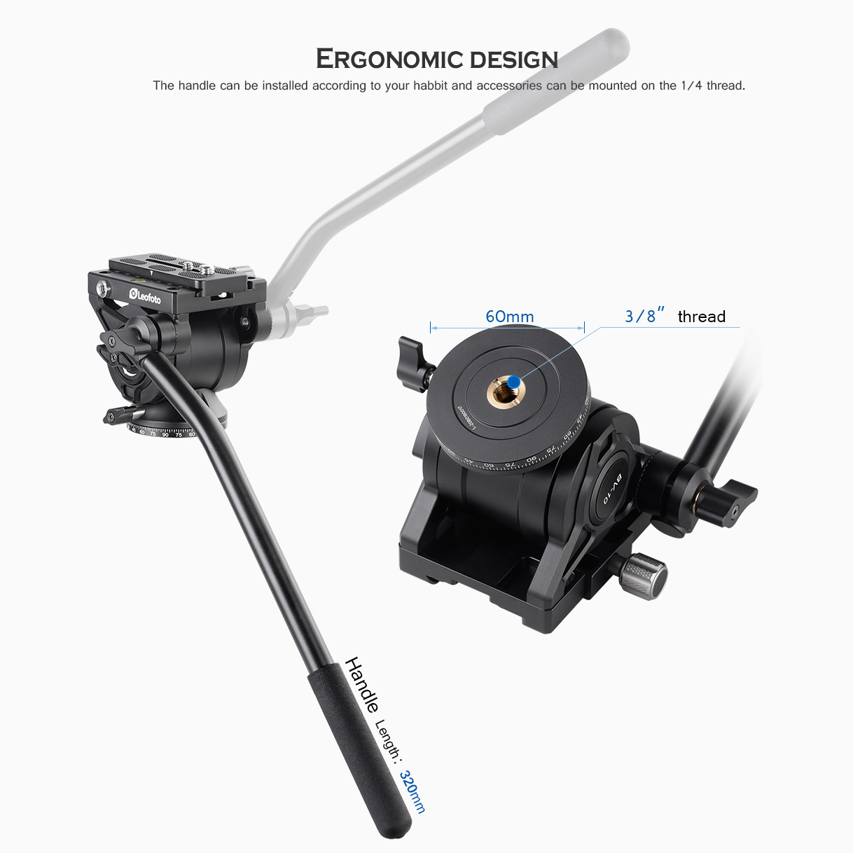 Leofoto BV-10  tête vidéo fluide