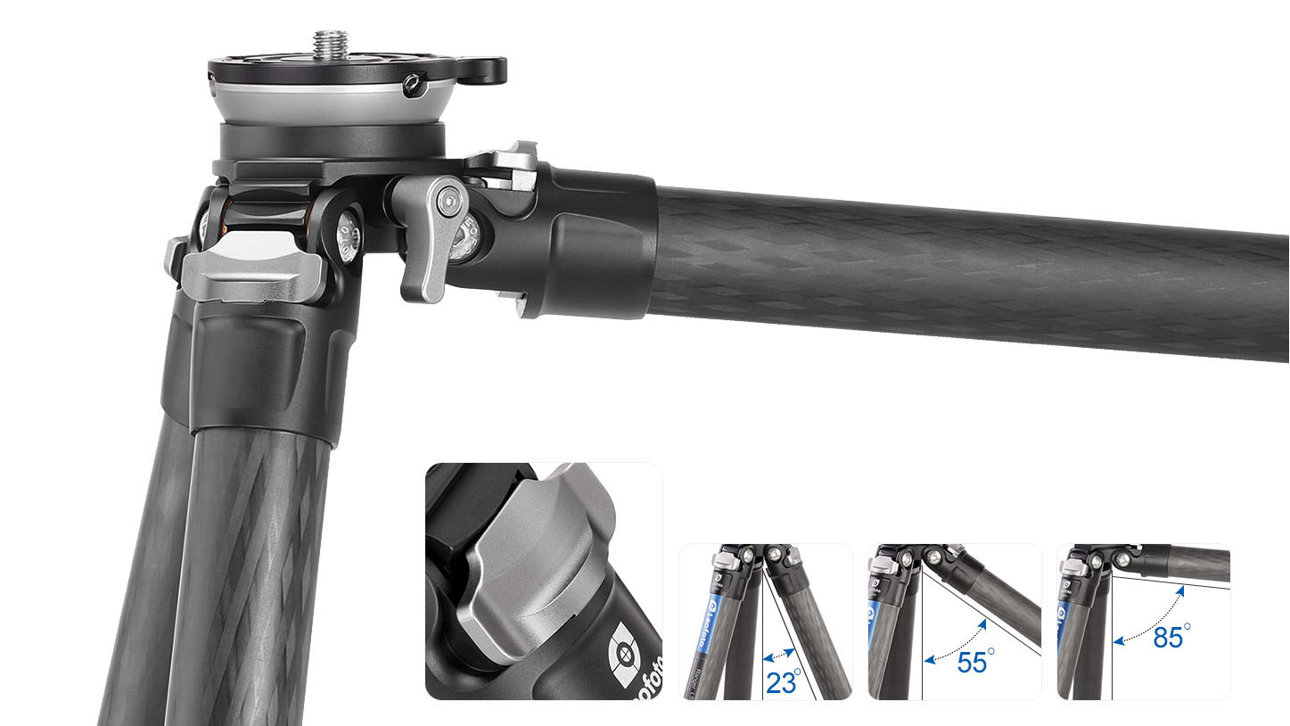 Leofoto LS-285CEX Ranger carbon tripod with integrated leveling