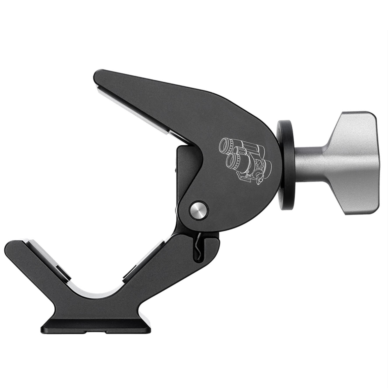 Leofoto BC-02 Fernglashalterung mit Schnellwechselprofil