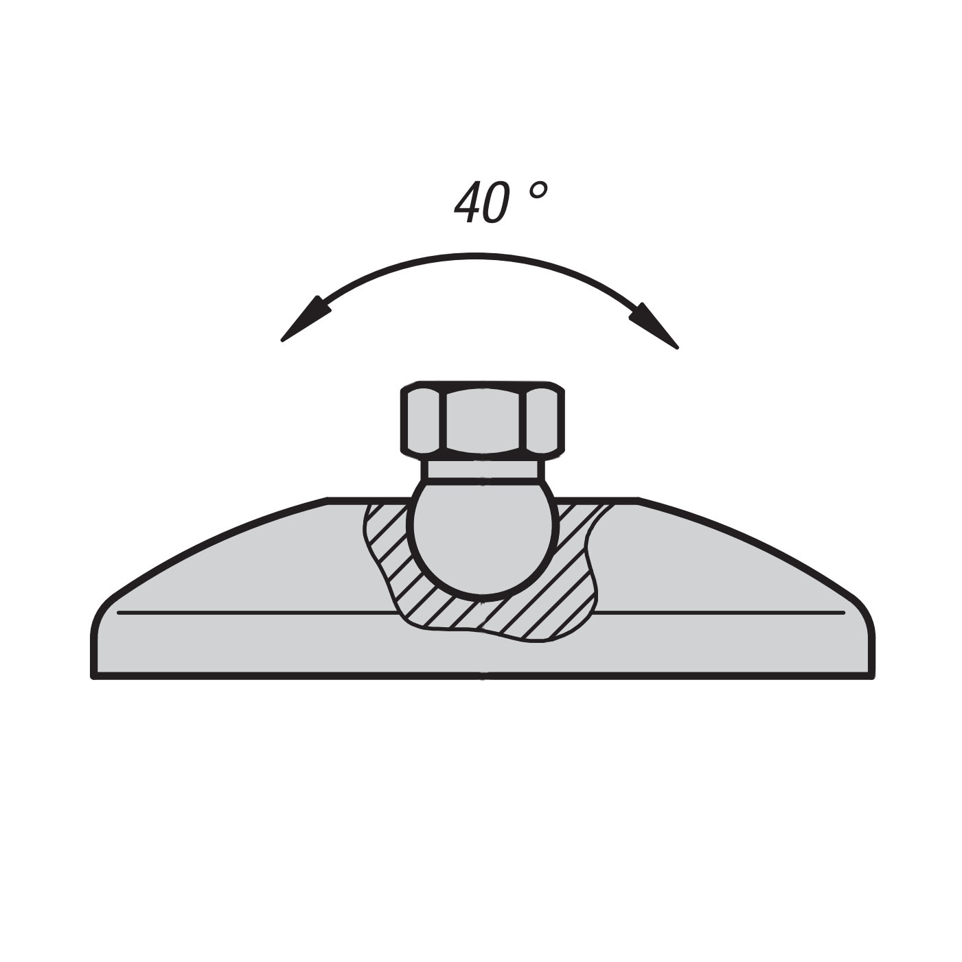 Micro Groundpod Lever Bodenstativ - Hebelkupplung und 60 mm Tellerfuß