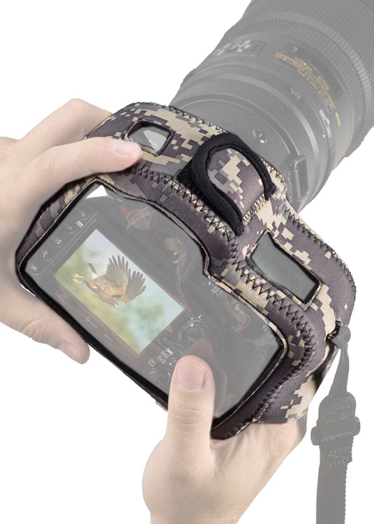 LensCoat Kameraschutz BodyGuard CB (Clear Back) - Farbe:  Digital Camo LensCoat