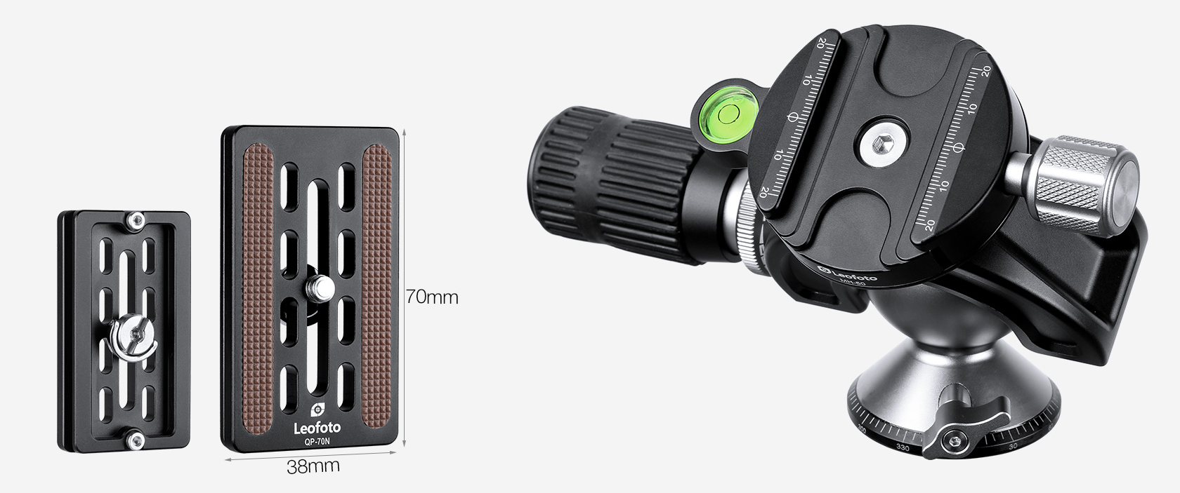 Leofoto MH-60 testa a sfera con base panoramica