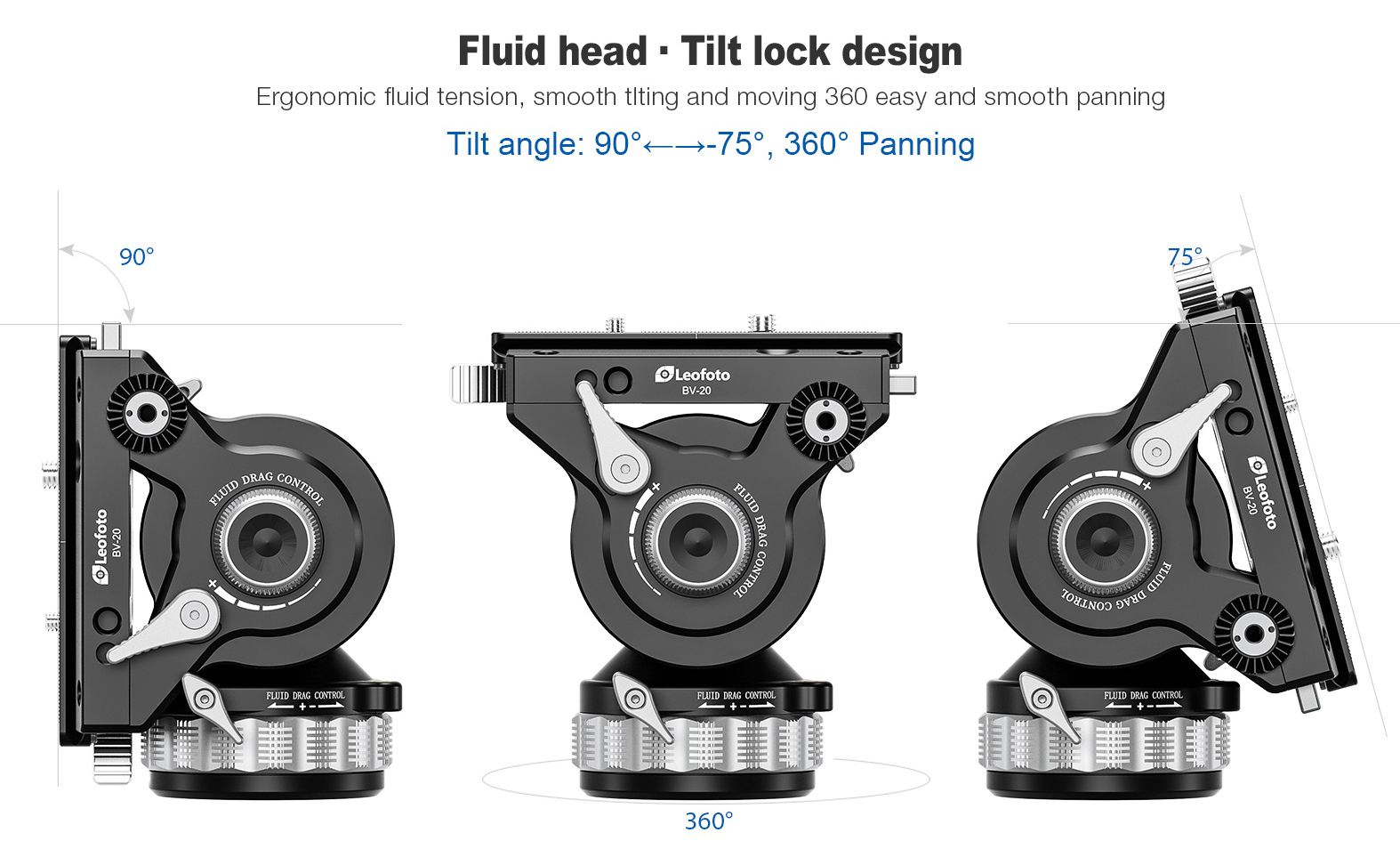 Leofoto BV-20 testa video fluida