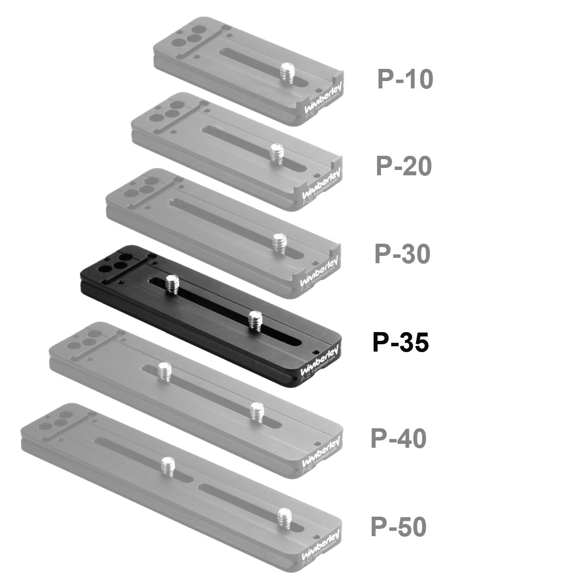 Wimberley P-35 Universal-Objektivplatte (127 mm)