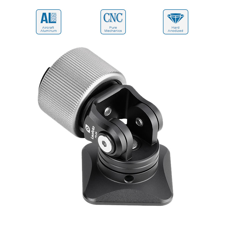 Leofoto FA-09 Cold Shoe Adapter mit Dreh-und Neigefunktion