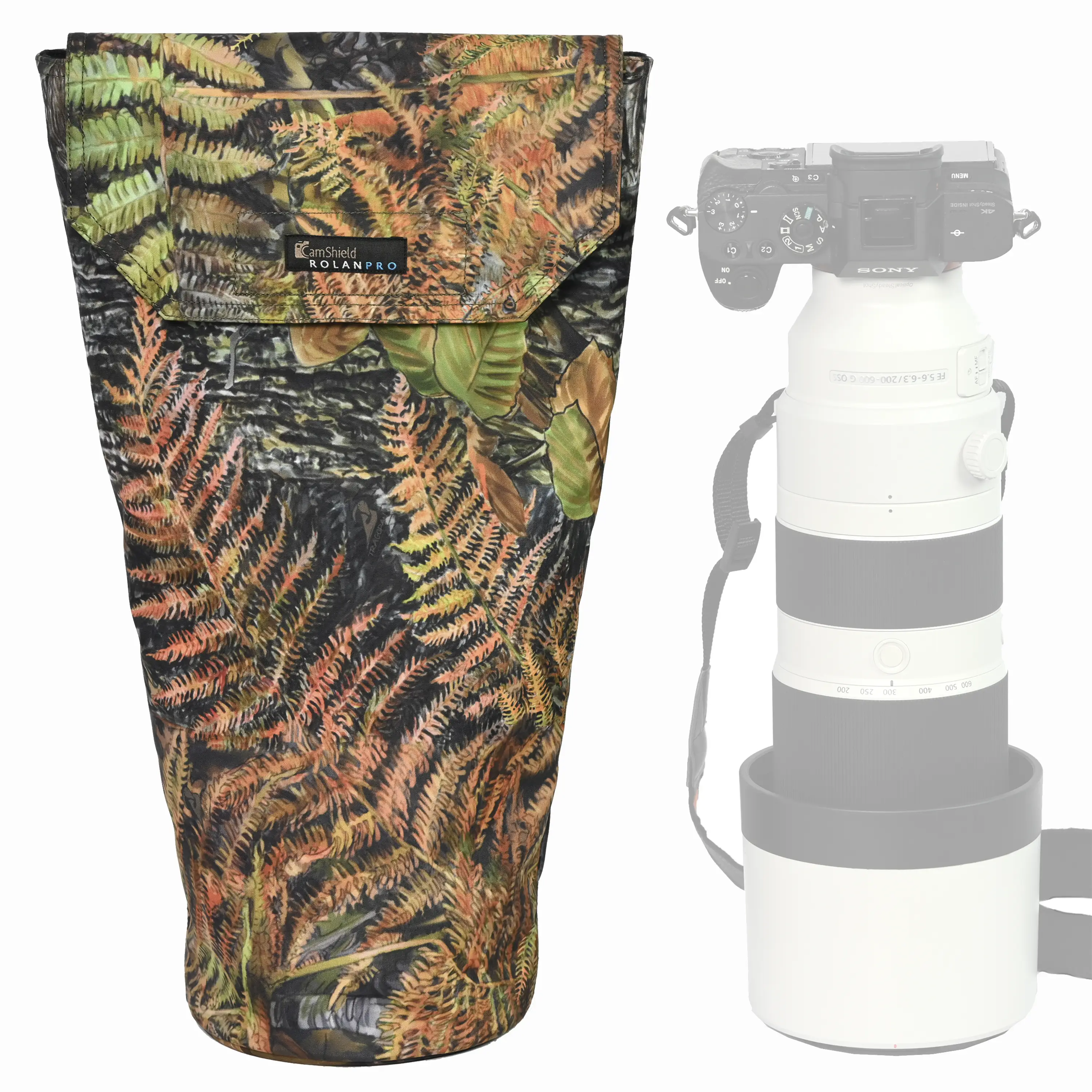 Rolanpro Schutztasche für Telezoom mit Kamera Tragopan Camo RP - Tarnmuster: Tragopan Camo RP