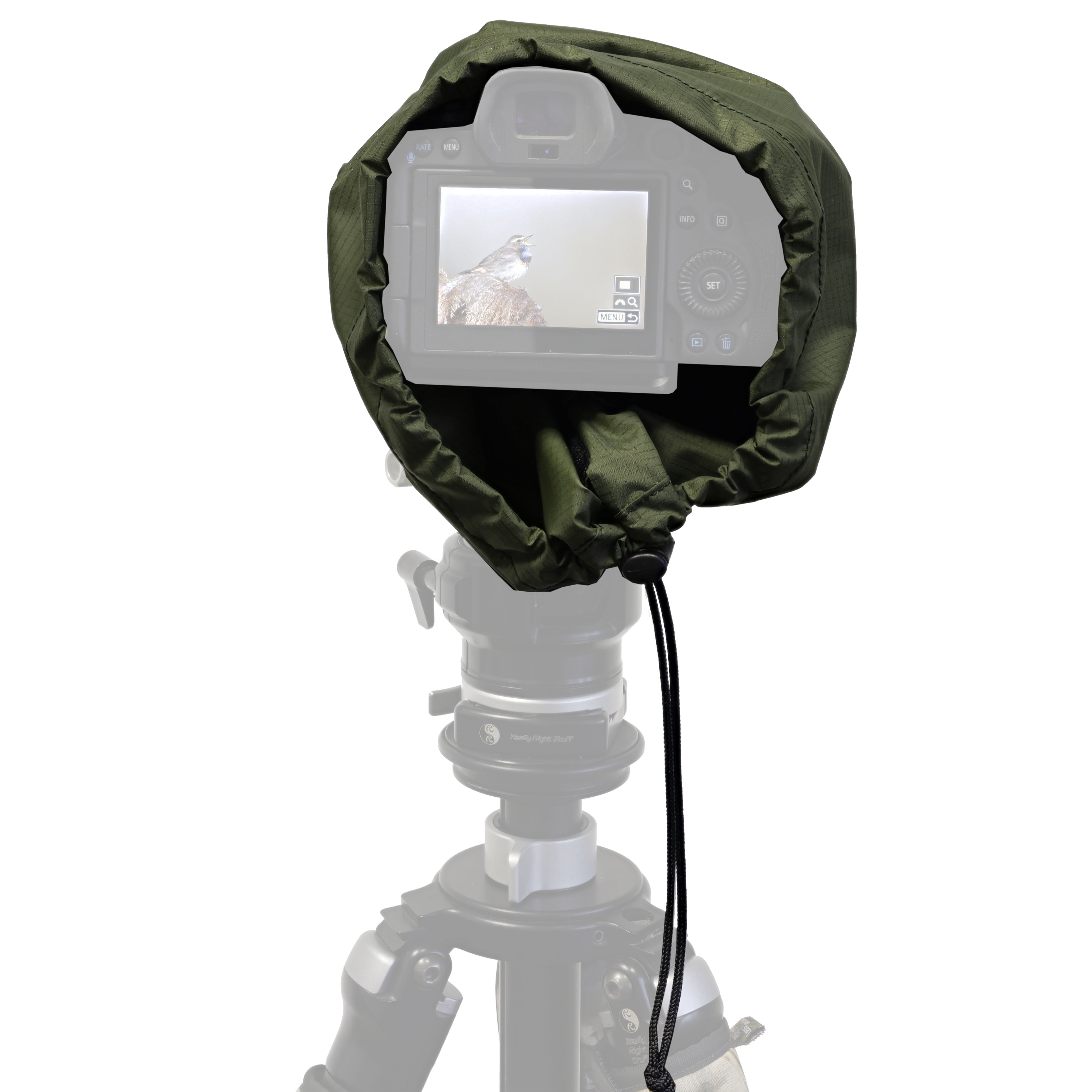 MR JAN GEAR Showercap  Protezione antipioggia per fotocamera e obiettivo kaki - ⌀ 14 cm,  lunghezza 52 cm - Regenschutz Größe: M ⌀ 14 cm, length 52 cm | LensCoat Colore/modello: Khaki