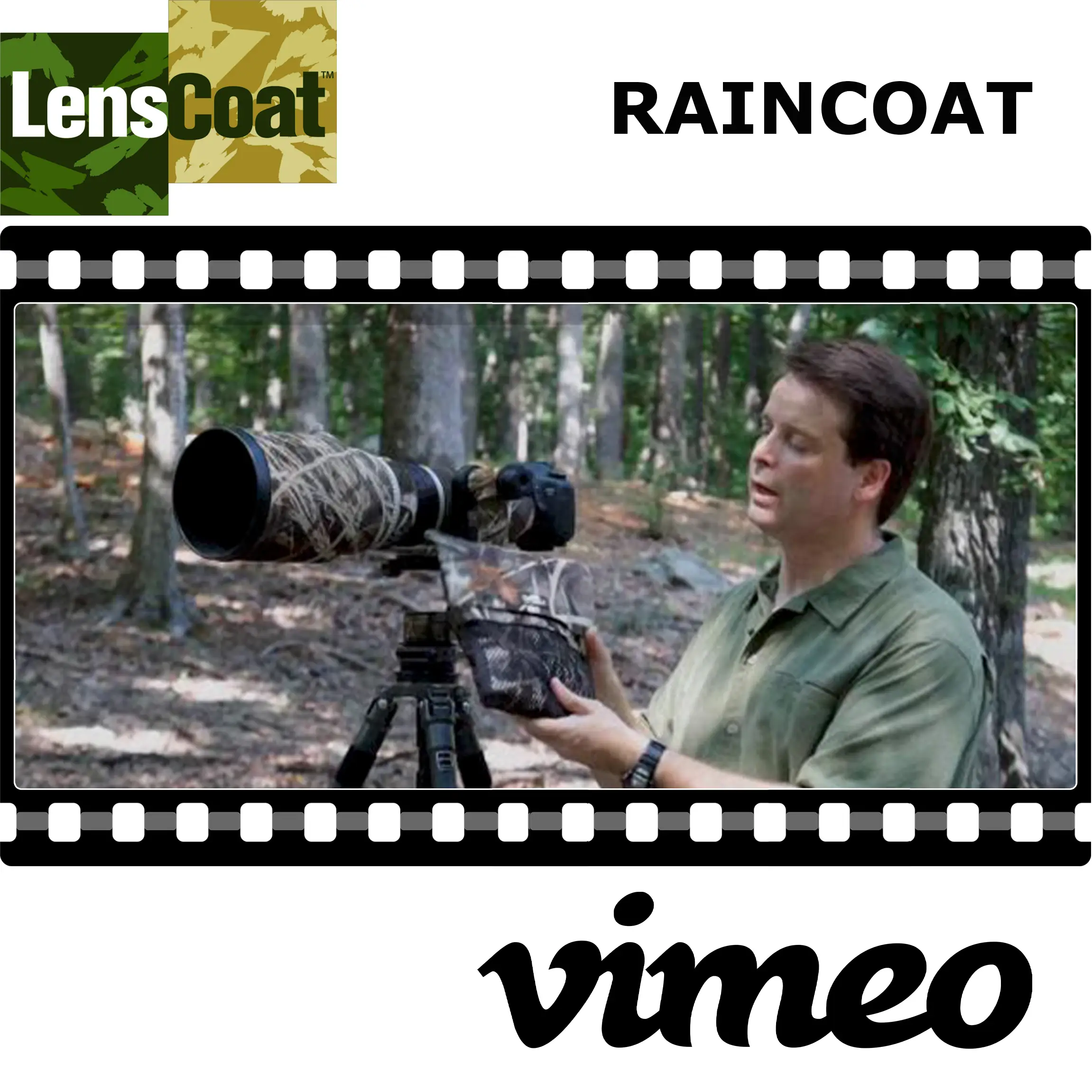 LensCoat RainCoat 2 Pro Regenschutz mit 2 Eingriffen - Farbe:  Realtree Max5 LensCoat