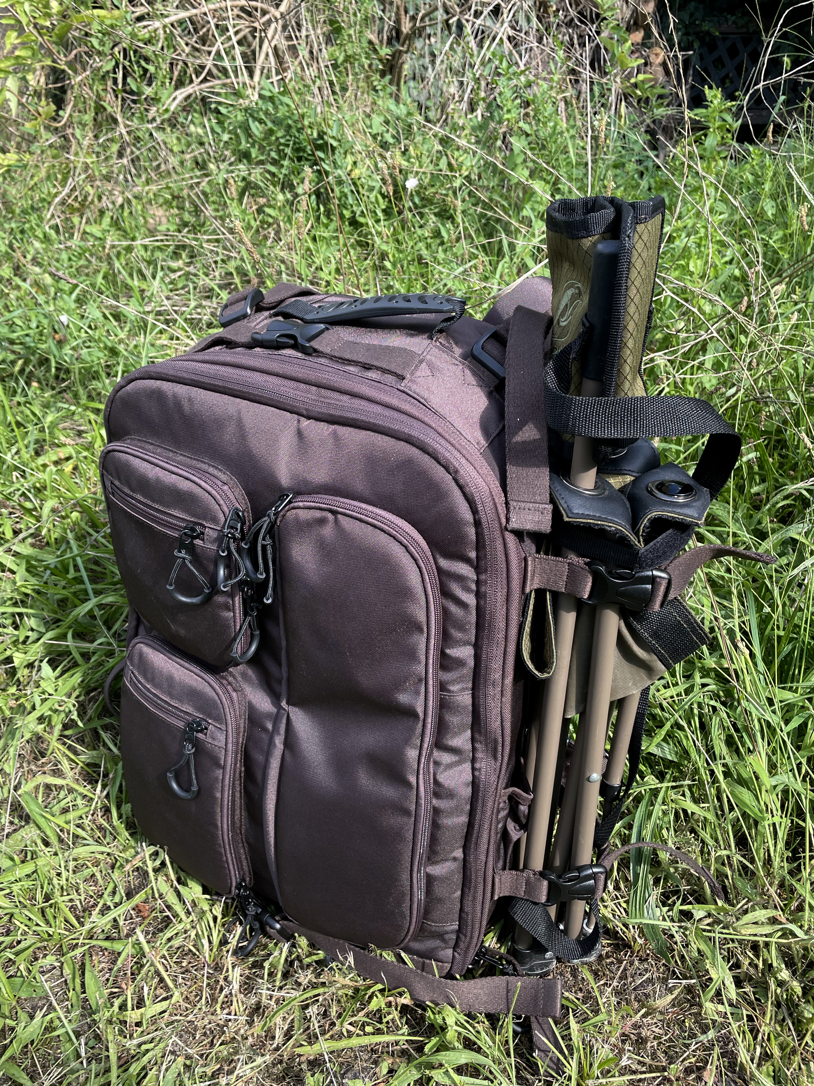 Tragopan Quail - sedia con schienale per tenda mimetica (compatta e ultraleggera)