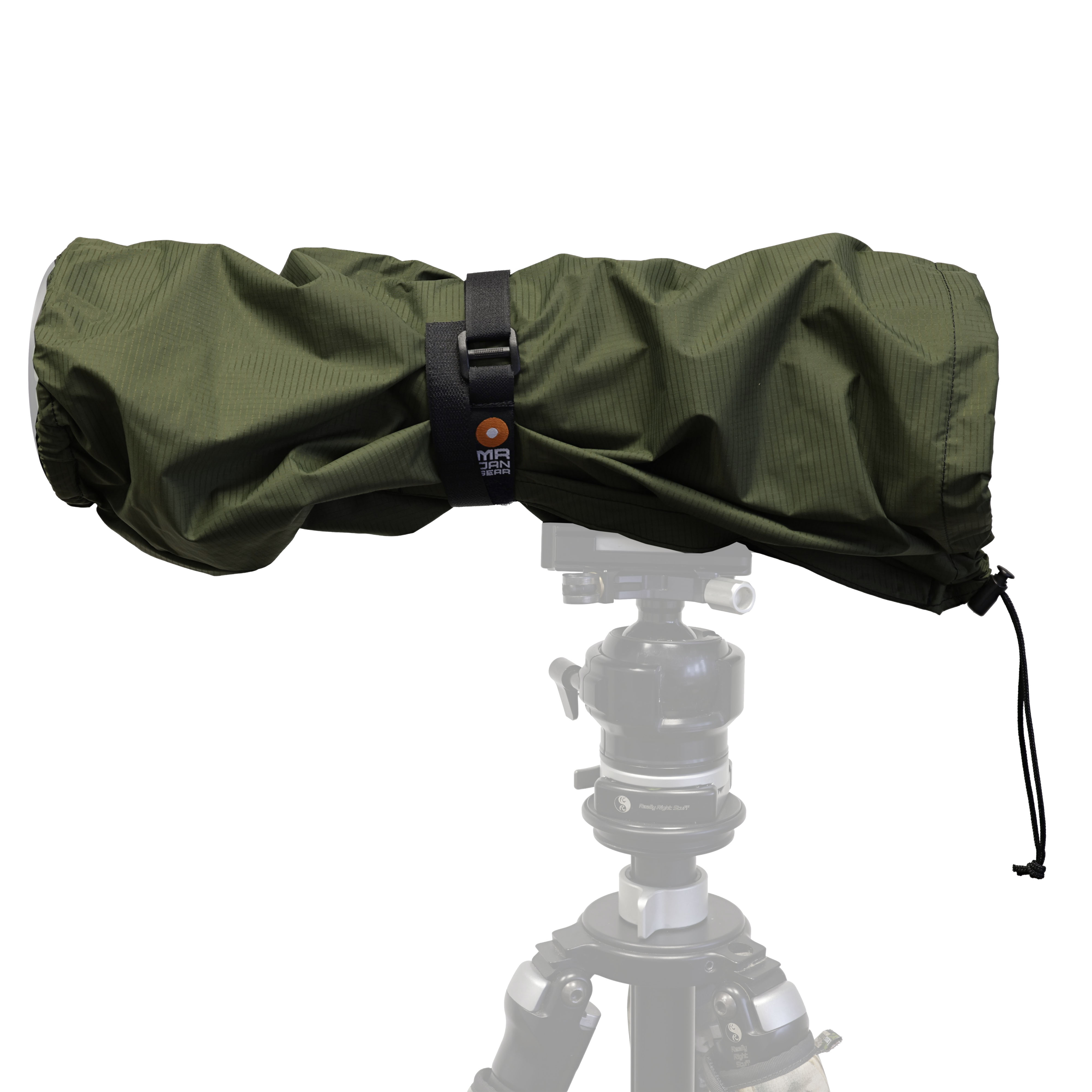 MR JAN GEAR Showercap  Protezione antipioggia per fotocamera e obiettivo kaki - ⌀ 14 cm,  lunghezza 52 cm - Regenschutz Größe: M ⌀ 14 cm, length 52 cm | LensCoat Colore/modello: Khaki