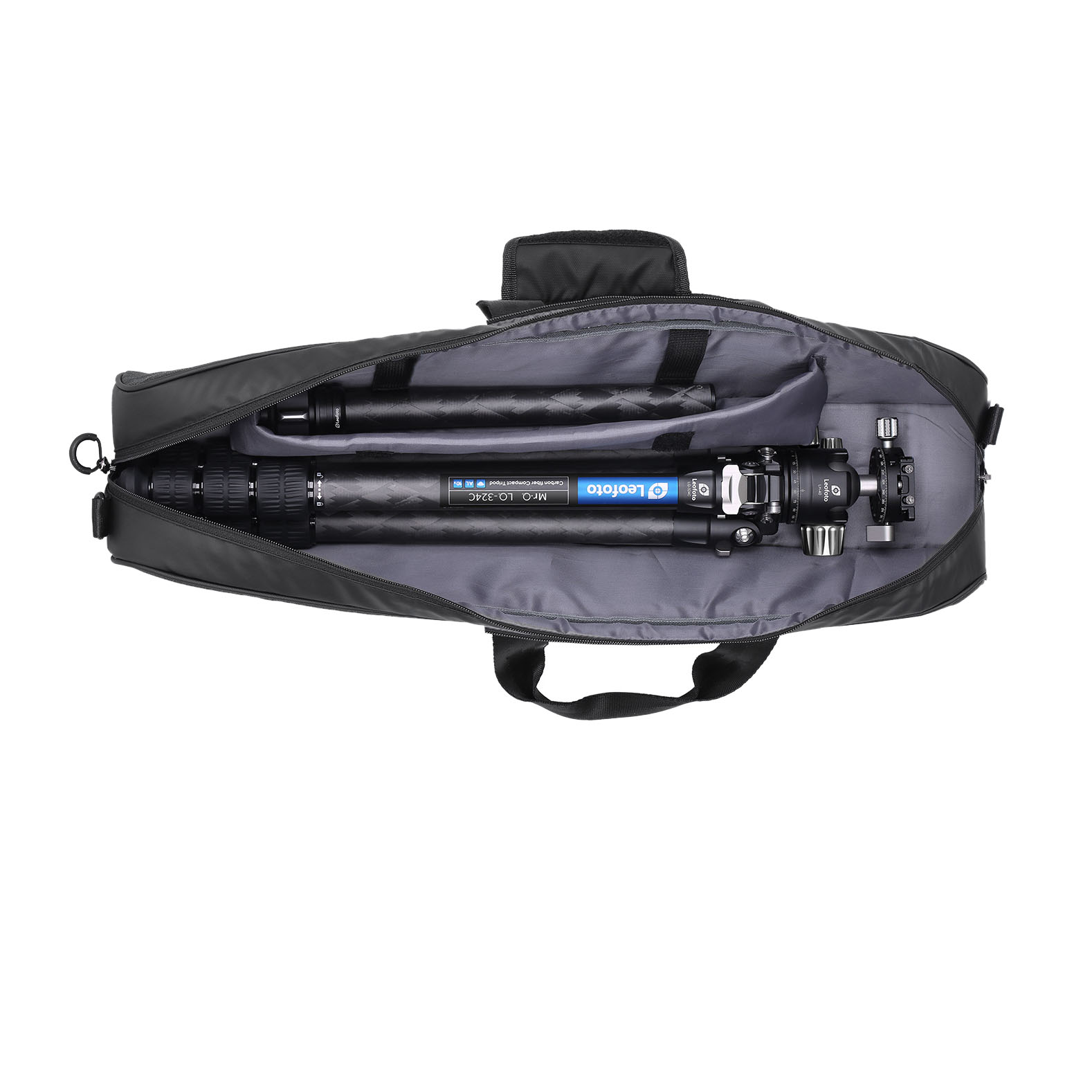 Leofoto LQ-324C Karbon-Stativ + Kugelkopf LH-40 - Mr. Q-Serie