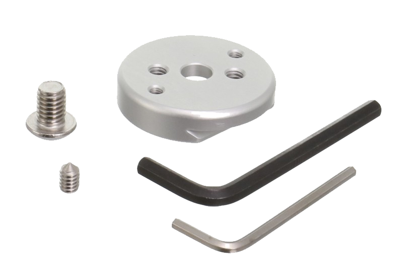 Unidad de nivelación Kirk TLB-1 QRS con abrazadera de liberación rápida y placa de liberación rápida (pequeña)